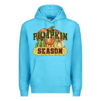 Ocean Blue Pumpkin season Premium Hoodie - NancyCooperArtShop