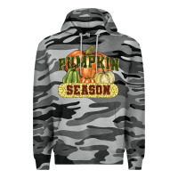 Slate Camo Pumpkin season Premium Hoodie - NancyCooperArtShop