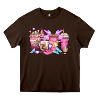 Chocolate Brown princess coffee cups Heavy Core Tee - Zillion Design Studio