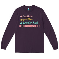 Plum grandma life Long Sleeve Tee - MaliasSmallBusiness