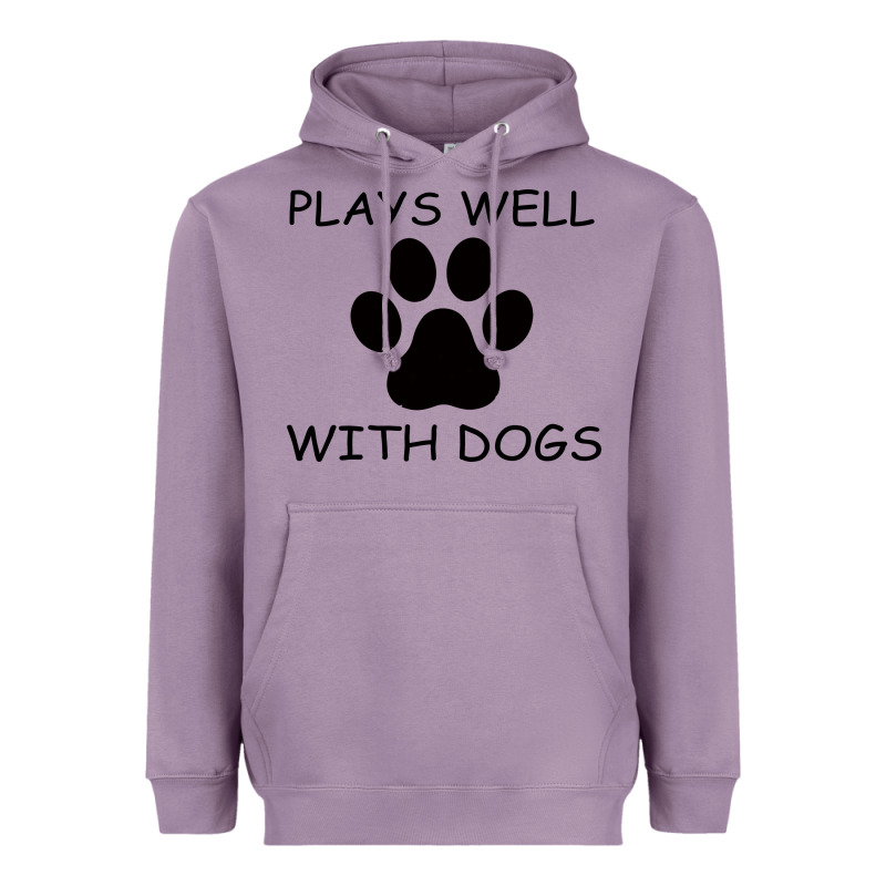 Plays Well With Dogs Heavyweight Hoodie by Bettercallsaul | Teevron