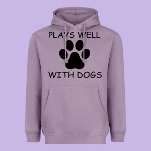 Plays Well With Dogs Heavyweight Hoodie Designed By Bettercallsaul