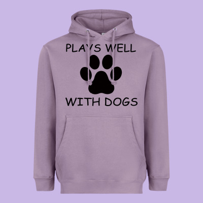 Plays Well With Dogs Heavyweight Hoodie Designed By Bettercallsaul