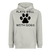 Moon Dust Plays Well With Dogs Heavyweight Hoodie - Bettercallsaul