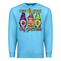 Ocean Blue Mardi Gras with my gnomes Premium Sweatshirt - NancyCooperArtShop