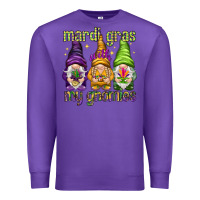 Purple Mardi Gras with my gnomes Premium Sweatshirt - NancyCooperArtShop
