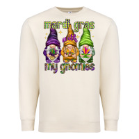Sandshell Mardi Gras with my gnomes Premium Sweatshirt - NancyCooperArtShop