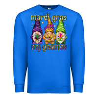 True Royal Mardi Gras with my gnomes Premium Sweatshirt - NancyCooperArtShop