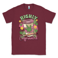 Burgundy highly caffeinated Classic Tee - MaliasSmallBusiness