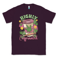 Plum highly caffeinated Classic Tee - MaliasSmallBusiness