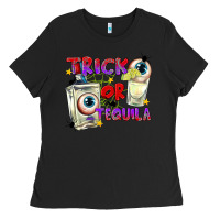 Black Trick or Tequila Ladies Tee - texasbilliewilder