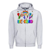 Heather Grey name celebrate kindness and diversity Zipper Hoodie - LillyAllenDesigns