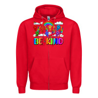 Red name celebrate kindness and diversity Zipper Hoodie - LillyAllenDesigns