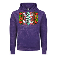 Cloud Purple teach love inspire brushstroke with  and pen leopard Vintage Hoodie - Artiststas