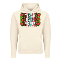 Vintage Artic teach love inspire brushstroke with  and pen leopard Vintage Hoodie - Artiststas