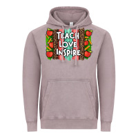 Vintage Zinc teach love inspire brushstroke with  and pen leopard Vintage Hoodie - Artiststas