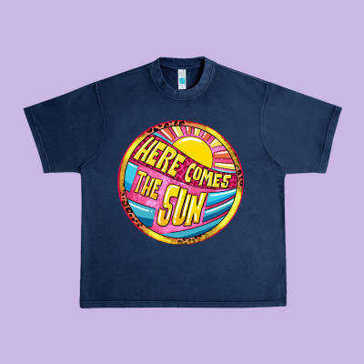Here Comes The Sun Urban Heavy Tee Designed By Nancycooperartshop