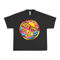 Pigment Black Here comes the sun Urban Heavy Tee - NancyCooperArtShop