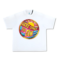 White Here comes the sun Urban Heavy Tee - NancyCooperArtShop