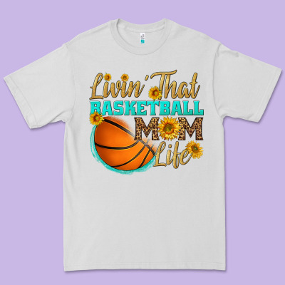 Livin' That Basketball Mom Life Premium Tee Designed By Hra Design Shop