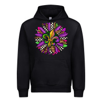 Black mardi gras sunflower Urban Hoodie - OliviaCreatesArt