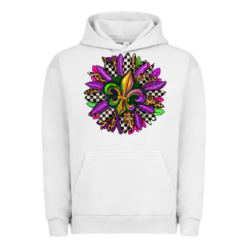 Mardi Gras Sunflower Urban Hoodie by OliviaCreatesArt | Teevron