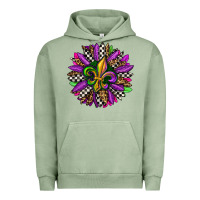 Pigment Oil Green mardi gras sunflower Urban Hoodie - OliviaCreatesArt