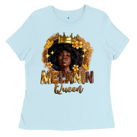 Baby Blue melanin queen Ladies Tee - Zillion Design Studio