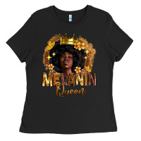 Black melanin queen Ladies Tee - Zillion Design Studio