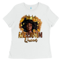 White melanin queen Ladies Tee - Zillion Design Studio