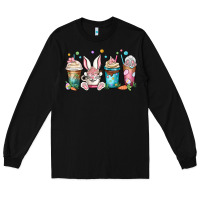 Black easter coffee cups Long Sleeve Tee - MaliasSmallBusiness