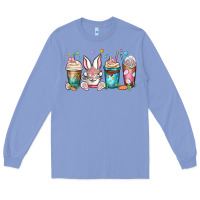 Colony Blue easter coffee cups Long Sleeve Tee - MaliasSmallBusiness