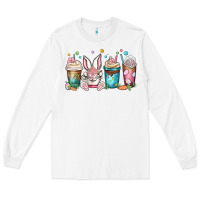 White easter coffee cups Long Sleeve Tee - MaliasSmallBusiness