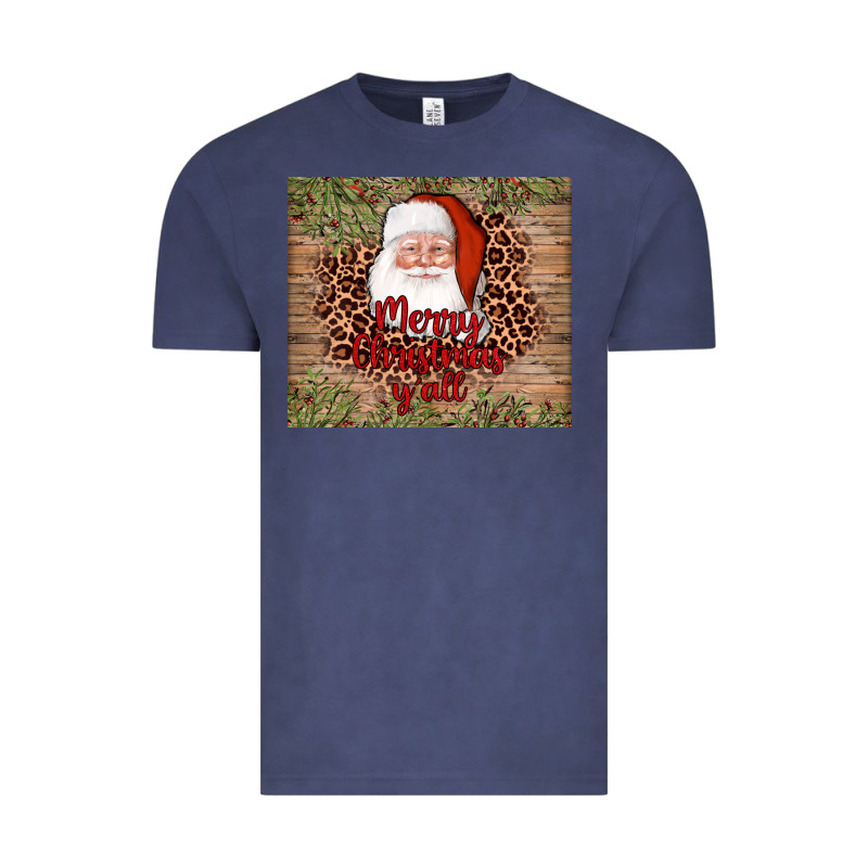 Santa Merry Christmas Y'all Vintage Tee by AdoDesignShop | Teevron