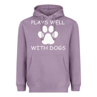 Lavender Plays Well With Dogs Heavyweight Hoodie - Bettercallsaul