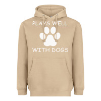 Mushroom Plays Well With Dogs Heavyweight Hoodie - Bettercallsaul