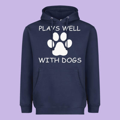 Plays Well With Dogs Heavyweight Hoodie Designed By Bettercallsaul