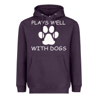 Plum Plays Well With Dogs Heavyweight Hoodie - Bettercallsaul