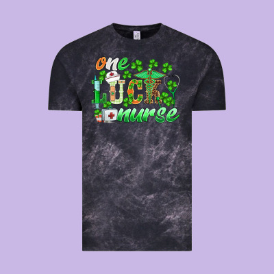 St.patricks One Lucky Nurse Vintage Tee Designed By Barkaloodesign