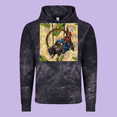 Rodeo Seamless Pattern Vintage Hoodie Designed By Bundleandbundleshop