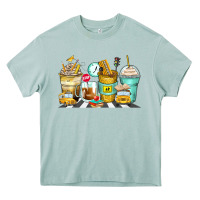 Arona school bus coffee cups Heavy Core Tee - Zillion Design Studio