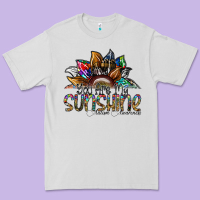 You Are My Sunshine Autism Awareness Premium Tee Designed By Sublimationcraftshop