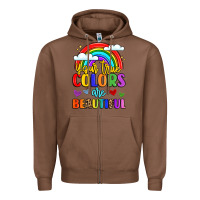 Chestnut name vibrant positivity rainbow art Zipper Hoodie - LillyAllenDesigns