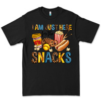 Black i am just here for the snacks Premium Tee - AdoDesignShop