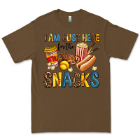 Cacao i am just here for the snacks Premium Tee - AdoDesignShop