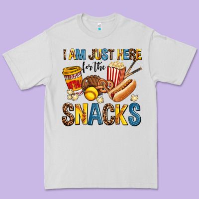 I Am Just Here For The Snacks Premium Tee Designed By Adodesignshop
