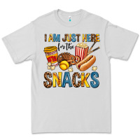 Dove Grey i am just here for the snacks Premium Tee - AdoDesignShop