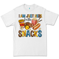 White i am just here for the snacks Premium Tee - AdoDesignShop