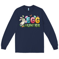 Navy egg hunter Long Sleeve Tee - MaliasSmallBusiness