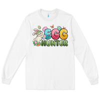 White egg hunter Long Sleeve Tee - MaliasSmallBusiness